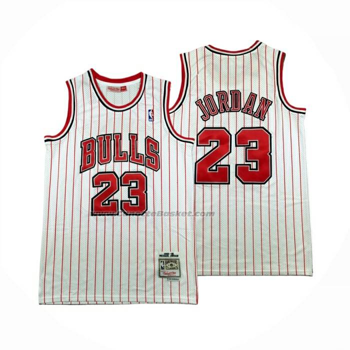 Maglia Chicago Bulls Michael Jordan No 23 Reload Mitchell & Ness 1997-98 Bianco